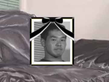 天国からインタビューを受ける先輩