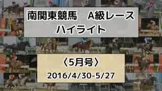 南関東競馬A級レースハイライト【2016年5月号】