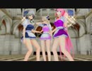 【MMD】 Luka ・ Sakuya ・Isuzu Maid [ 虎視眈々]