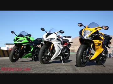 型破りなミドルSS比較 GSX-R750 Daytona675 ZX-6R