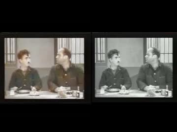 人工知能でモノクロ映画 モダンタイムス をカラーにしてみた 1 3 ニコニコ動画