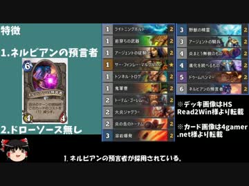 【ゆっくり実況】デッキ紹介：Chakki氏のアグロシャーマン【Hearthstone】