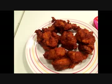 らーめん丼の辛いフライドチキンＭＡＸとからあげらーめん