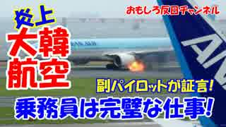 【韓国大韓航空炎上】 あれは完璧な緊急脱出だった！