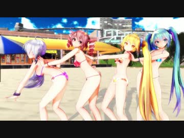 【MMD】Tda式改変モデルで「ポーカーフェイス」水着Ver