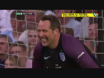 【Soccer aid 2016チャリティーマッチ】England XI vs Rest of the World