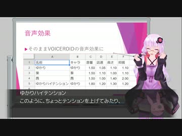 VOICEROIDに表計算シートの台本を読ませたり保存するツール作った