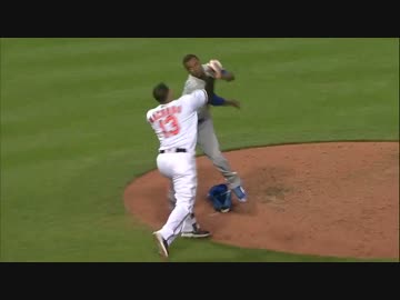 【MLB】KCベンチュラ vs BALマチャド【乱闘】