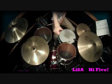 LiSAの「Hi Five!」を叩いてみた