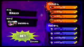 【スプラトゥーン】一周年記念大会Bブロック vsAu!【3回戦】