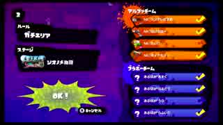 【スプラトゥーン】一周年記念大会Bブロック vsあるぱか【Bブロ準決勝】