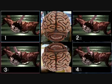 【実況】 バイオ２を８足ペダルと４PS片コンを使い ４画面同時プレイ part2