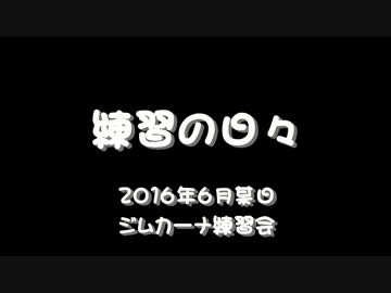 練習の日々（2016年6月トレイン走行）