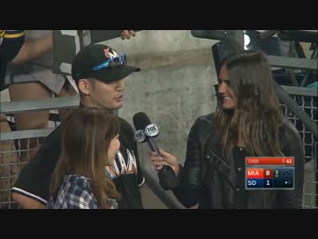 イチローの物まねをするファン