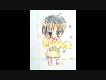 【色鉛筆】自分絵でおそ松さんの十四松ぬってみた【ごみくす】