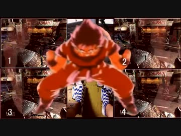 【実況】 バイオ２を８足ペダルと４PS片コンを使い ４画面同時プレイ part3