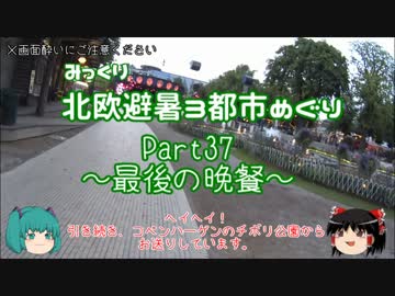 【みっくり】北欧避暑３都市めぐり Part37～最後の晩餐～