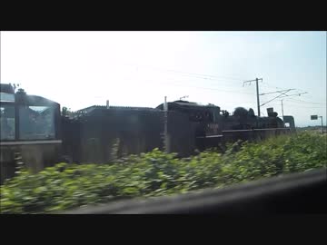 485系国鉄色ラストラン特急あいづ×SLばんえつ物語　会津若松駅同時発車