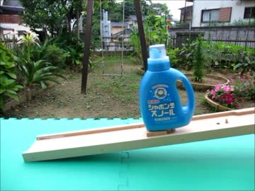 受動歩行のシャボン玉石けん容器