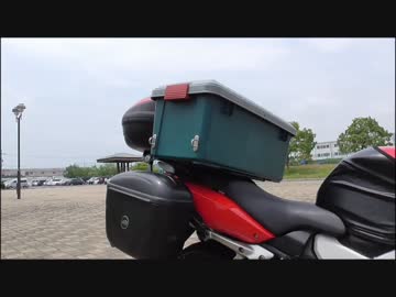VFR800　コンテナBOX 積載方法の紹介（ツーリング要素なし）