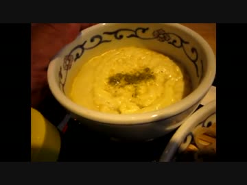 フォアグラをエスプーマー製法で泡あわにした蕎麦