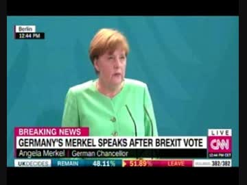 メルケル母さんのガッカリ会見とEU残留宣言？スコットランド首相の会見w
