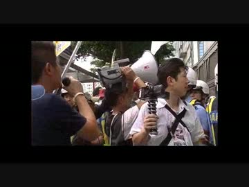 6/１９福岡　大嫌韓デモ(街宣側カメラ）③日本人VS反日ケダモノ朝鮮人