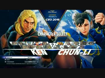 CEO2016 スト5 PoolG5 WinnersFinal ChrisT vs ヌキ