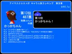 アイマスクエストⅣ キャラ人気ランキング 第五章(2／2)