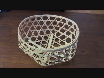 竹から竹かごを作ってみた