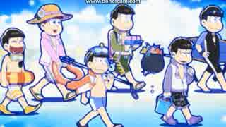 【へそくりウォーズ】６つ子水着【プレイ動画】