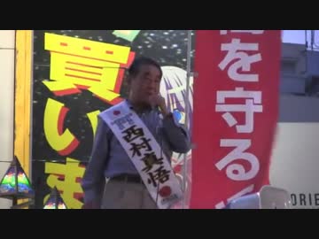 ①[西村眞悟]  「日本の心を大切にする党」  蒲田駅前 7.1