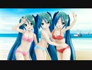 【MMDモデル配布】Lat式ミク水着改変ビキニ モデル