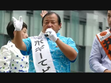 【H28.7.3】ボギーてどこん＠JR名古屋駅東口【全国比例】日本のこころ 追加