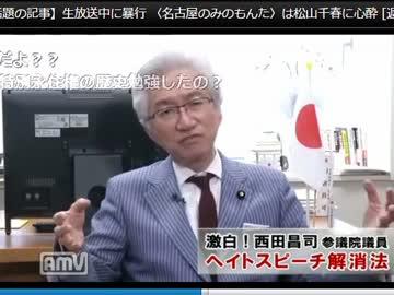 【ヘイトスピーチ】西田昌司はこれを見て自分の矛盾に気づけ！！！！