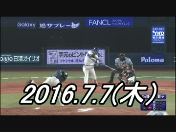 プロ野球2016 今日のホームラン 2016.7.7