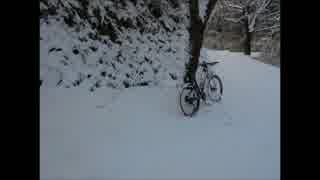 【自転車】自転車雪道ツーリング【マウンテンバイク】