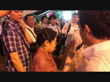 7月9日の秋葉原で一人の女性をよってたかって虐める自民信者達