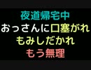 夜道帰宅中、おっさんに口塞がれもみしだかれもう無理【2ch】