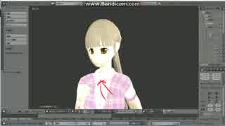 blenderで女の子キャラクターをモデリング