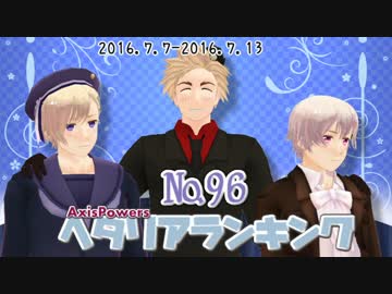 AxisPowersヘタリアランキング　№96（7/7～7/13）