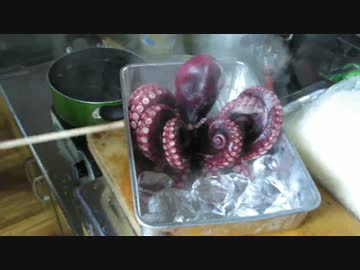 【にしやんFC】ジギングで釣ったタコを調理！