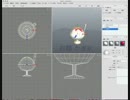 xismo で　モデリング　かき氷