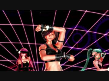 【MMD】 サイバーサンダーサイダー 【Stone式三人娘】