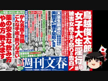 【ゆっくり保守】鳥越俊太郎候補にJDレイプ未遂疑惑が浮上。