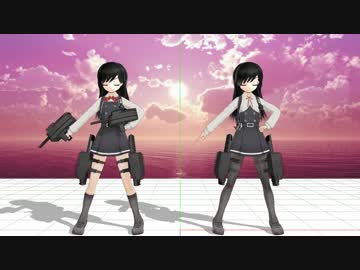 【動作テスト】朝潮改二と朝潮改二丁　