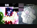 シグ VS ユウちゃん＆レイくん ボイパ対決 Bad Apple!!
