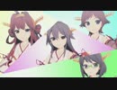 【MMD艦これ】金剛型姉妹がWAVEを踊ってくれました