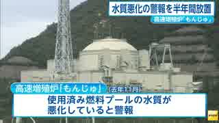 高速増殖炉「もんじゅ」で水質悪化の警報を半年間放置