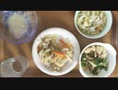 声のない音フェチ＿咀嚼音＿平麺沖縄すば、生姜焼き、トーフちゃんぷる